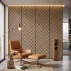 Akusztikus falpanel Deco I bambusz hatású 260x60x1,8 cm