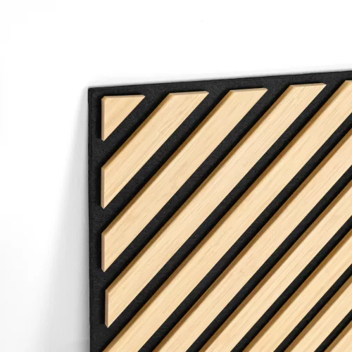 Akusztikus falpanel Deco I bambusz hatású 260x60x1,8 cm