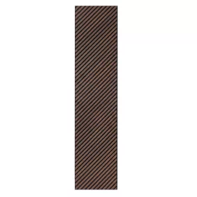 Akusztikus falpanel Deco I dió hatású 260x60x1,8 cm