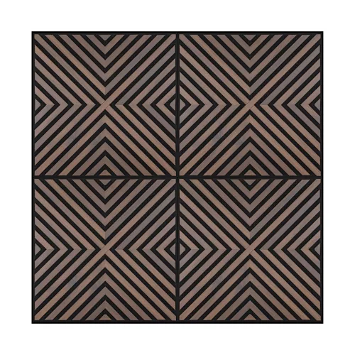 Akusztikus falpanel Deco IV dió hatású 60x60x1,8 cm