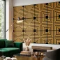Akusztikus falpanel Deco V bambusz hatású 60x60x1,8 cm