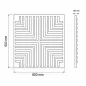 Akusztikus falpanel Deco V bambusz hatású 60x60x1,8 cm