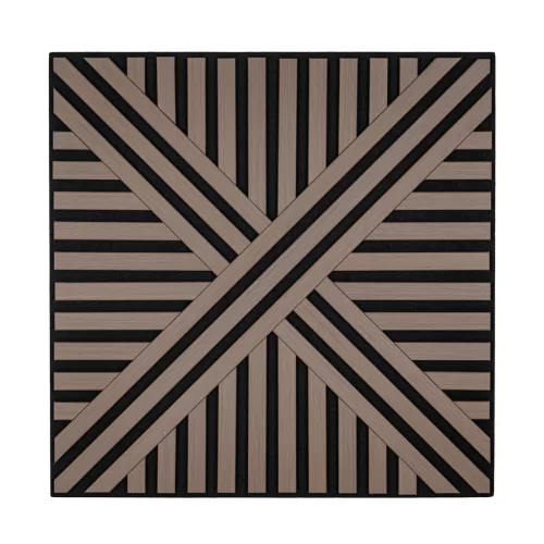 Akusztikus falpanel Deco VI olajos tölgy hatású 60x60x1,8 cm