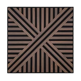 Akusztikus falpanel Deco VI dió hatású 60x60x1,8 cm