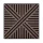 Akusztikus falpanel Deco VI dió hatású 60x60x1,8 cm