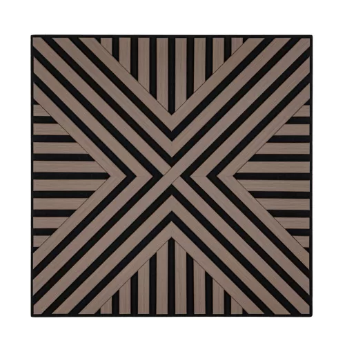 Akusztikus falpanel Deco VII olajos tölgy hatású 60x60x1,8 cm