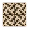 Akusztikus falpanel Deco VIII bambusz hatású 60x60x1,8 cm