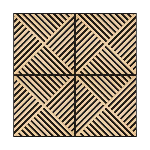 Akusztikus falpanel Deco VIII bambusz hatású 60x60x1,8 cm