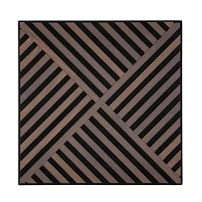 Akusztikus falpanel Deco VIII dió hatású 60x60x1,8 cm