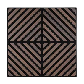 Akusztikus falpanel Deco IX dió hatású 60x60x1,8 cm