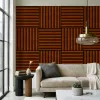 Akusztikus falpanel Deco II dió hatású 60x60x1,8 cm
