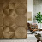Akusztikus falpanel Deco XI bambusz hatású 60x60x1,8 cm