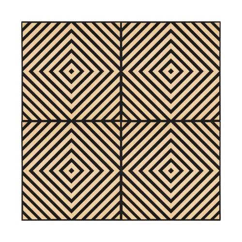 Akusztikus falpanel Deco XI bambusz hatású 60x60x1,8 cm