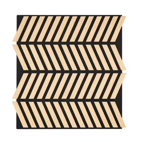 Akusztikus falpanel Deco XII bambusz hatású 60x60x1,8 cm