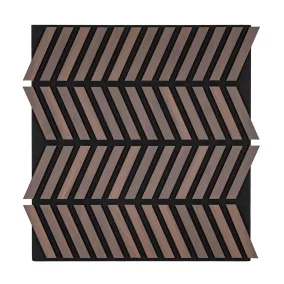 Akusztikus falpanel Deco XII dió hatású 60x60x1,8 cm
