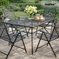 Melfi fém mesh kerti asztal 150x90x75 cm