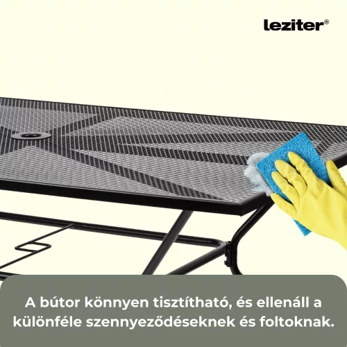Melfi fém mesh kerti asztal 150x90x75 cm