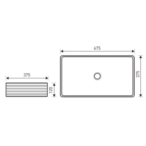 KR-53 kerámia design mosdó