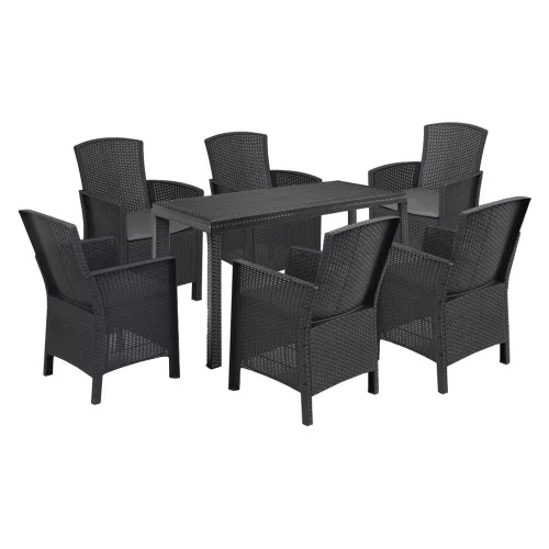 Hellma 6+1 kerti bútor garnitúra szett