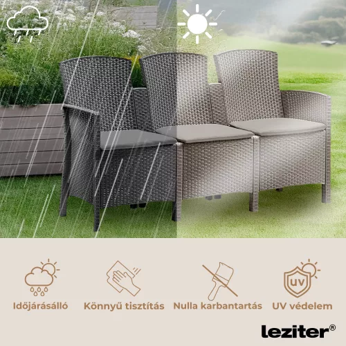 Lima 3 üléses kerti kanapé