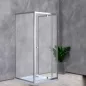   Flexi 80x80 cm falsíkra szerelhető szögletes zuhanykabin zuhanytálca nélkül