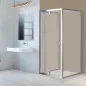   Flexi 80x90 cm falsíkra szerelhető aszimmetrikus zuhanykabin zuhanytálca nélkül