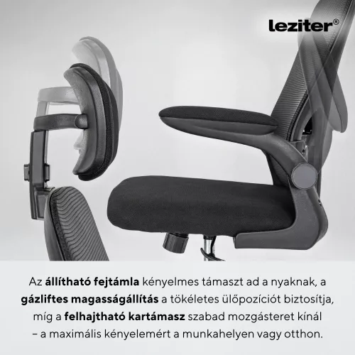 Family One íróasztal szett Flexo ergonomikus forgószékkel