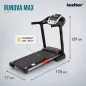  Futópad Led kijelzővel Runova Max 120 kg, 2,5 LE, 15 Km/h, dőlésszög 0-15%