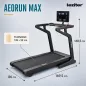   Futópad Led kijelzővel Aeorun Max 150 kg, 4,5 LE, 18,8 Km/h, 12 program, dőlésszög 0-15%