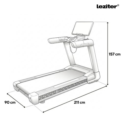 Futópad Led kijelzővel Speedpro Max 150 kg, 6 LE, 25 Km/h, dőlésszög 0-25%