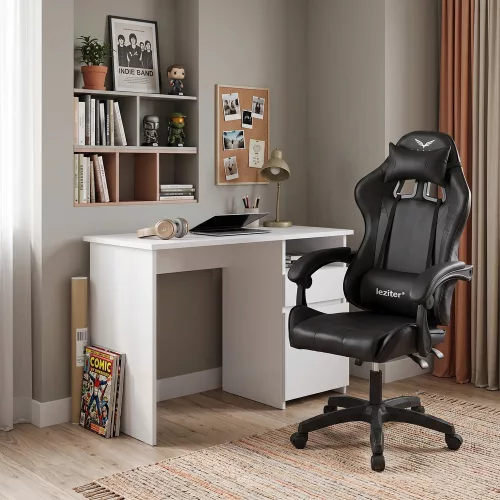 Family Pro íróasztal szett Raven gamer forgószékkel