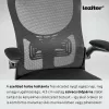 Family Pro íróasztal szett Flexo ergonomikus forgószékkel