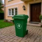 Hulladéktároló 120L zöld