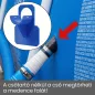 Medencecső tartókonzol 38 mm szürke