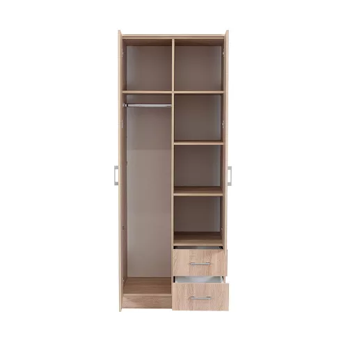 Miami gardróbszekrény 80x205 cm sonoma tölgy-sonoma tölgy
