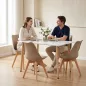 Silla 120 4+1 étkező garnitúra fehér-bézs