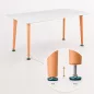 Silla 120 cm szögletes étkezőasztal fehér