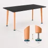 Silla 150 6+1 étkező garnitúra fekete-bézs