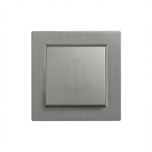 Nova csengő kapcsoló 101N szürke szálcsiszolt kerettel