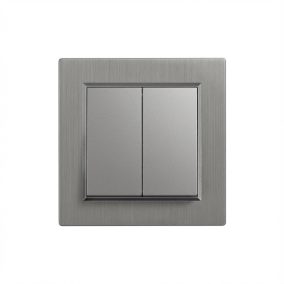 Nova csillárkapcsoló 105 szürke szálcsiszolt kerettel