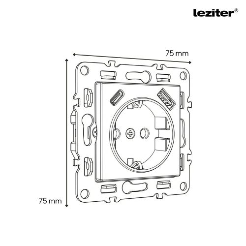 Nova dugalj USB csatlakozóval fehér kerettel