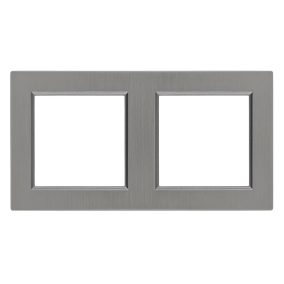 Nova kettes keret vízszintes szürke szálcsiszolt