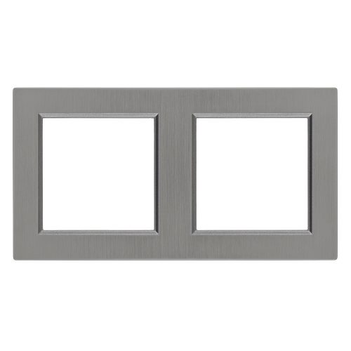 Nova kettes keret vízszintes szürke szálcsiszolt