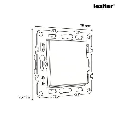 Nova kettős váltókapcsoló 106 szürke szálcsiszolt dupla kerettel