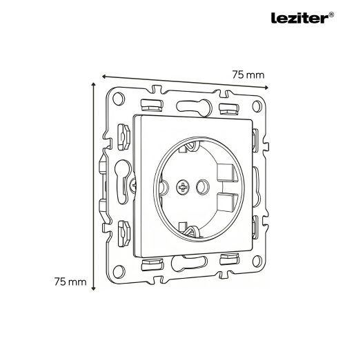 Nova dugalj USB csatlakozóval szürke szálcsiszolt kerettel