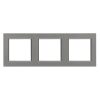 Nova hármas keret vízszintes szürke szálcsiszolt