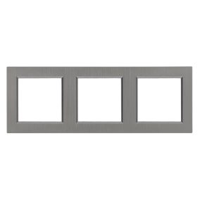 Nova hármas keret vízszintes szürke szálcsiszolt