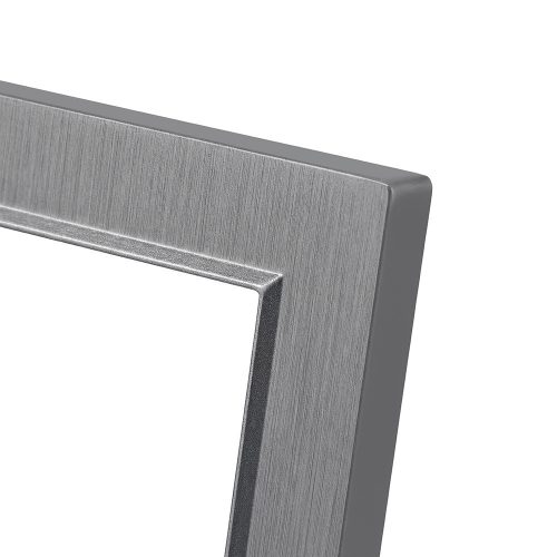 Nova III kettő dugalj USB csatlakozóval szürke szálcsiszolt kerettel