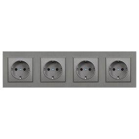 Nova IV négy dugalj szürke szálcsiszolt kerettel