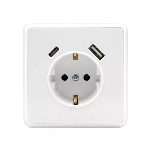 Nova csatlakozóaljzat USB csatlakozóval fehér